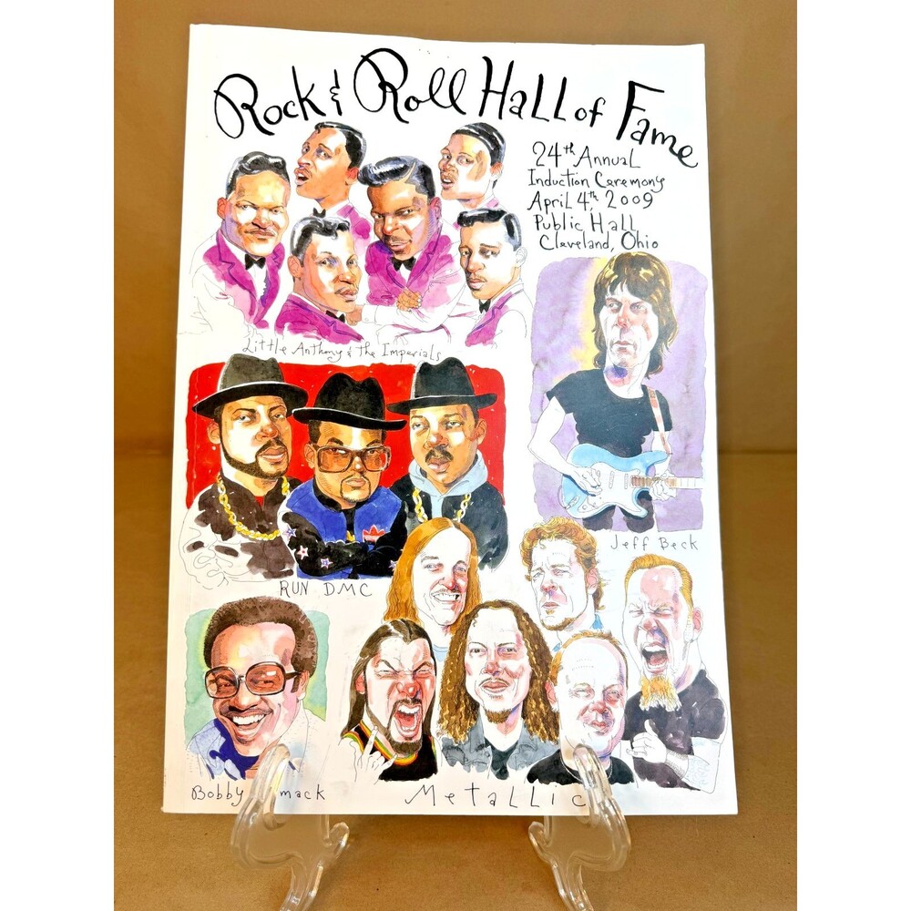 RARE 2009 Rock & Roll Hall of Fame Induction Ceremony Program Booklet, Alan Male